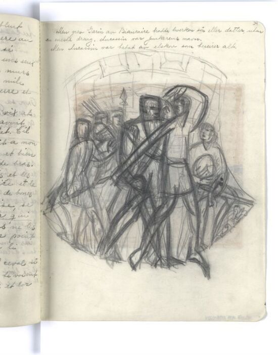 Studie til Aucassin og Nicolette