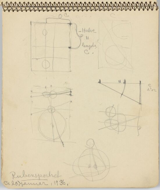 Portrait by Rubens. Sketchbook, Theories by Jacobsen