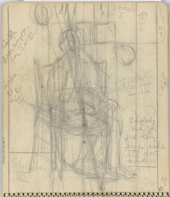 Seated Figure. Sketchbook, Theories by Jacobsen