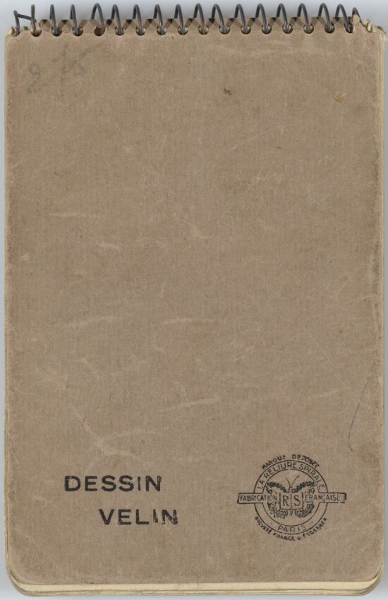 Studier i skissebok fra Paris