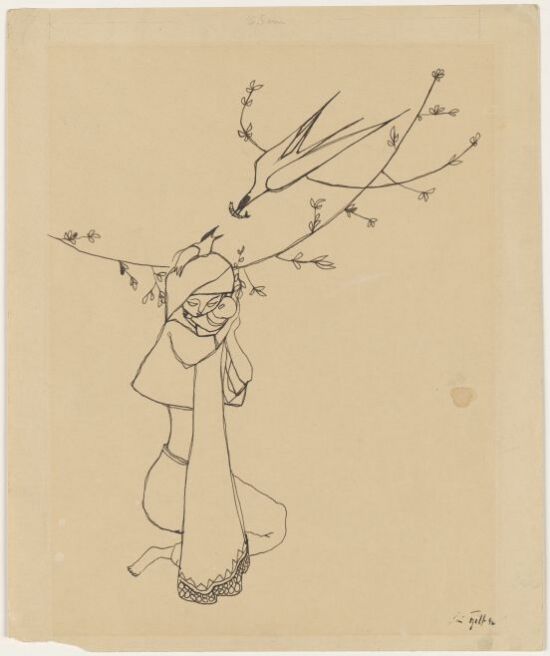 Illustrasjon til Walt Whitman, "Sangen om meg selv", Oslo 1947