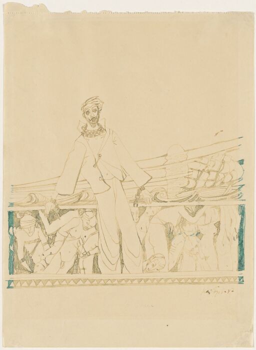 Illustrasjon til Walt Whitman, "Sangen om meg selv", Oslo 1947