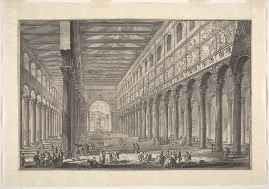 Interiør fra San Paolo fuori le mura