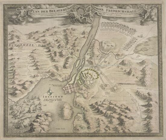 Plan der Belagerung von Fridrichshall angefangen von Carl XII