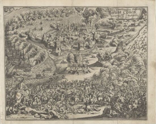 Koroni festning erobret av venetianerne i år 1685