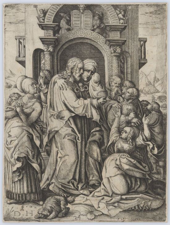 Jesus tar avskjed med Maria