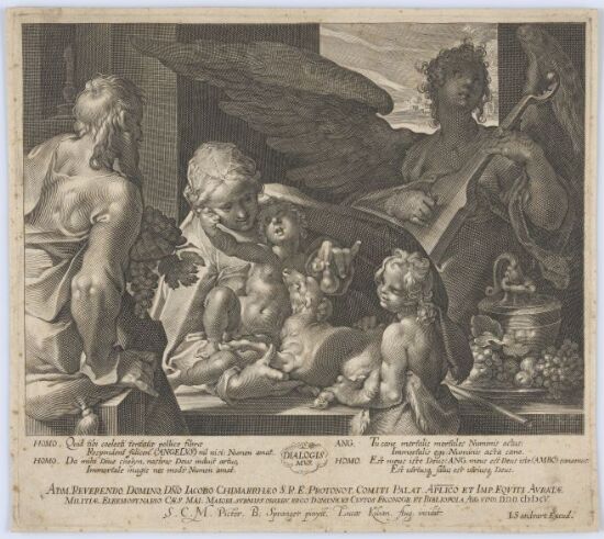 Den hellige familie med Johannes