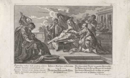 Tabita vekkes opp fra de døde av Peter