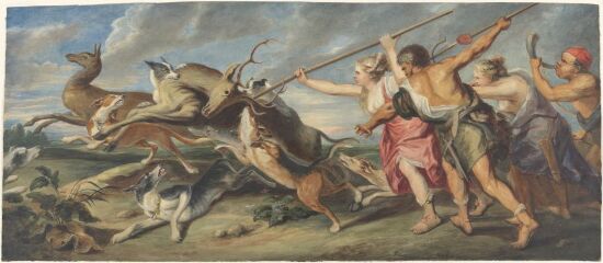 Diana med følge på hjortejakt