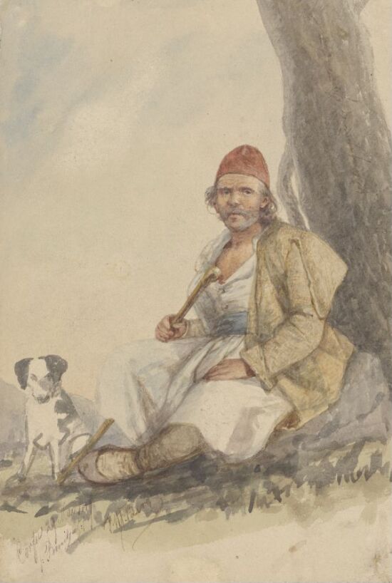 Sittende bonde, Korfu