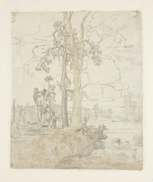 Marshy Landscape with Hunters