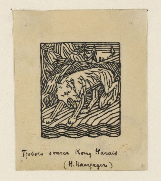 Tjodolv svarer kong Harald