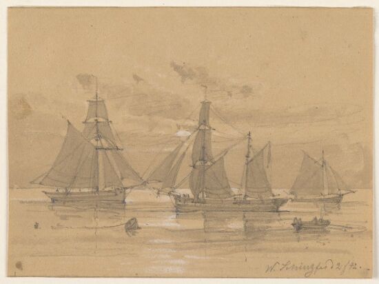 Seilskuter i måneskinn