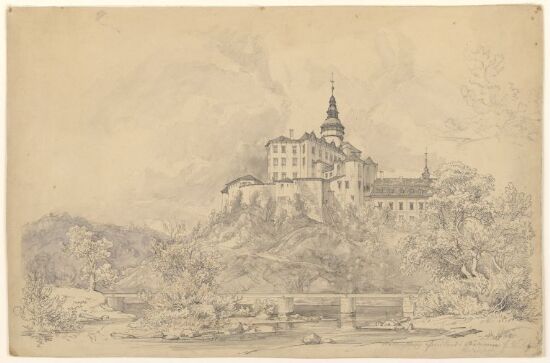 Slottet Wallenstein i Böhmen