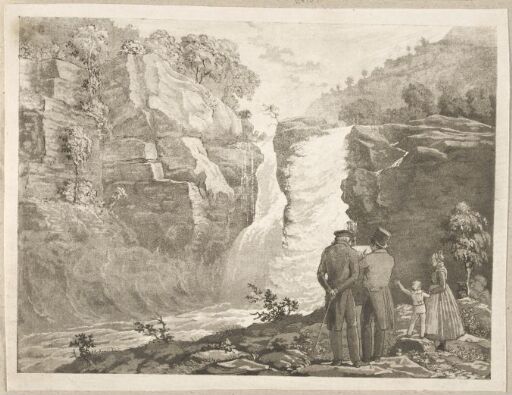 Landscape with Waterfall and Figures