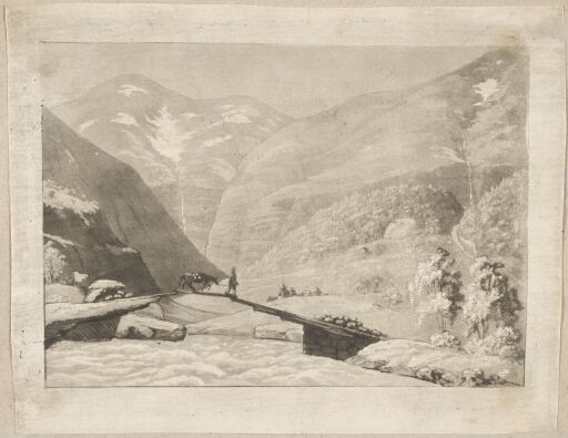 Mountain Landscape with Bridge