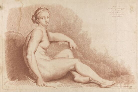 Sittende kvinnelig akt