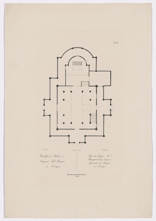 Floor plan of Borgund Stave Church