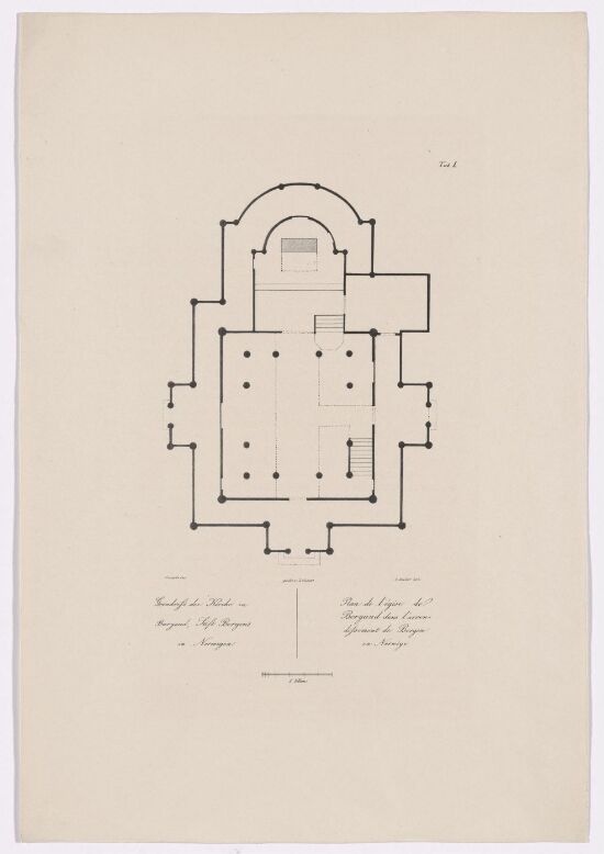 Floor plan of Borgund Stave Church