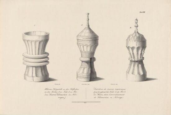 Baptismal Fonts from Stave Churches in Tinn, Bø and Gaara