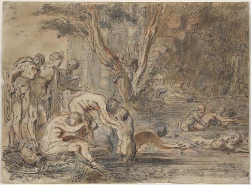 Diana Bathing with her Nymphs with Callisto and Actaeon