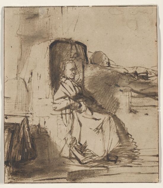 Saskia in Bed with a Nurse