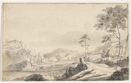Landscape with Hunting Scene