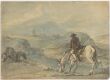 Landskap med rytter
