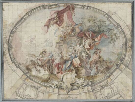 Utkast til kuppeldekorasjon