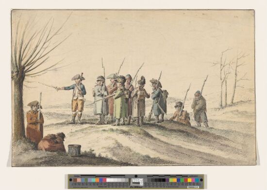 Soldater med bajonetter