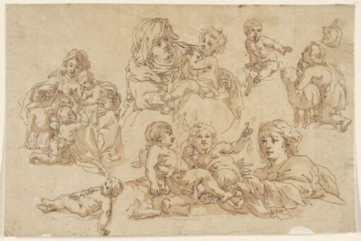 Maria og barnet med døperen Johannes som barn