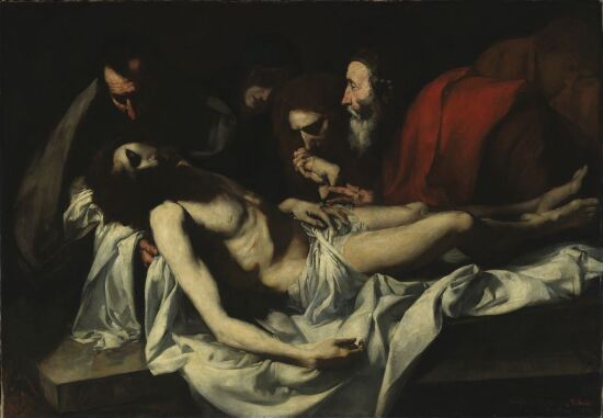 The Entombment. Copy after Ribera