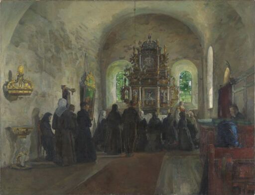 Holy Communion in Stange Church