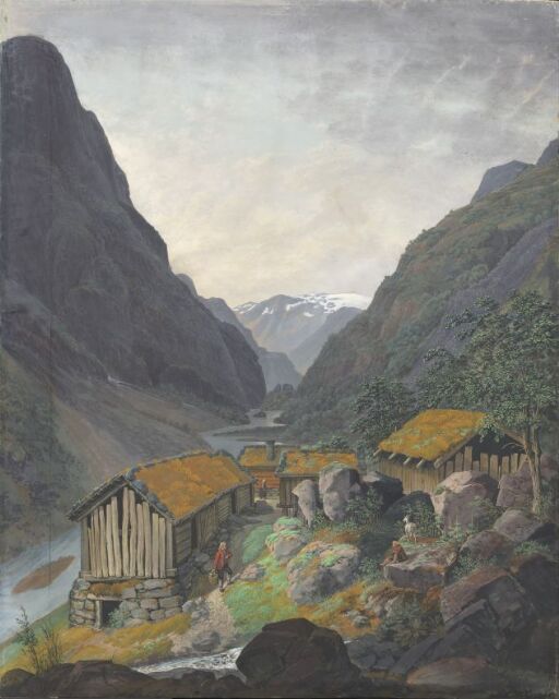 View of Hjelmodalen in Eidfjord, Hardanger