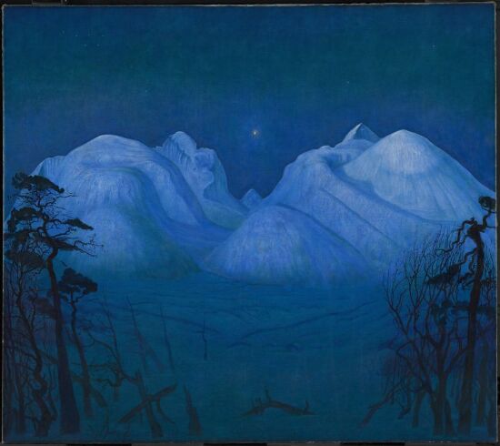 Winter Night in the Mountains