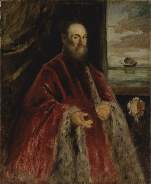 Portrett av en veneziansk patrisier, (Kopi etter Tizian?)