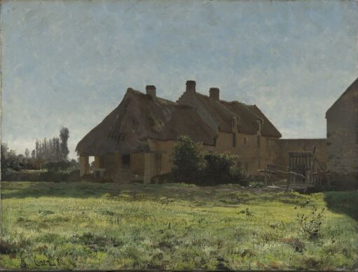 Fransk bondegård. Forstudie til Ferme à Venoix 1881