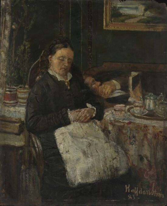 Dolce far niente. Interior with the Artist's Parents