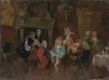 Scene fra Ludvig Holbergs Den pantsatte Bondedreng. Skisse
