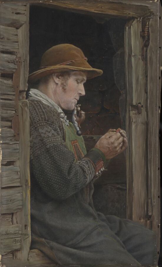 Setesdal Peasant with Pipe