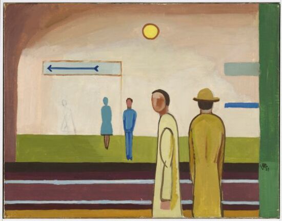 Underground with Rails and Figures