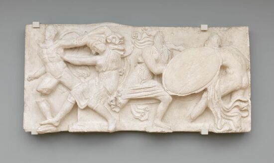 Battle between Lapiths, Amazons and Centaurs