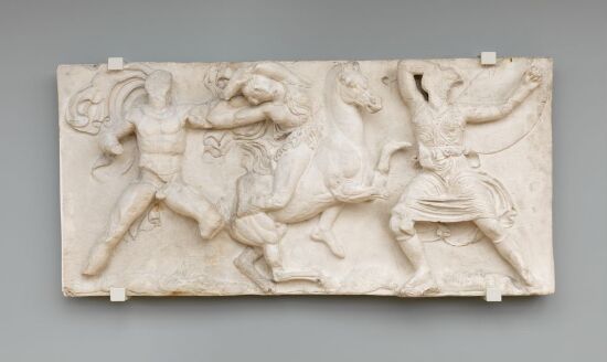 Battle between Lapiths, Amazons and Centaurs