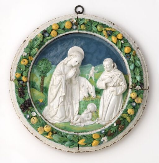 Maria med Jesusbarnet og Frans av Assisi