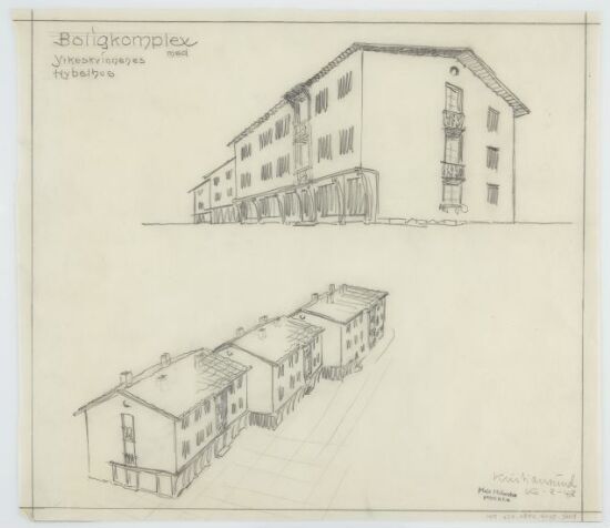 Boligkompleks med Yrkeskvinnenes hybelhus