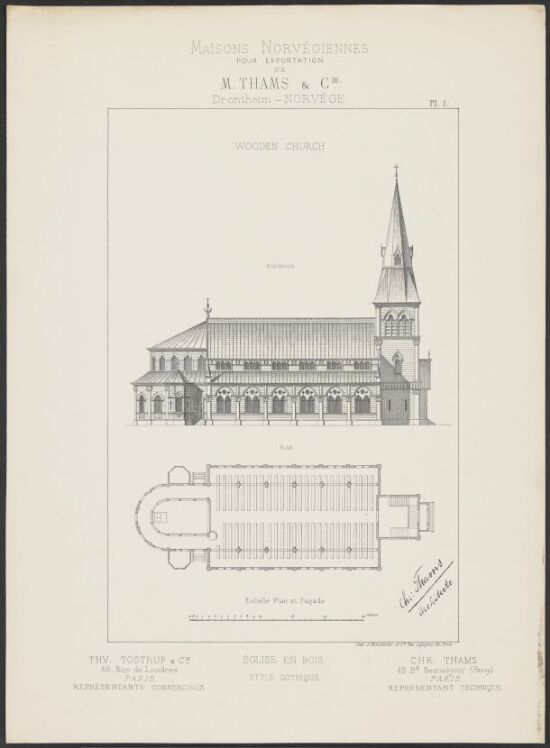 Trekirke i gotisk stil