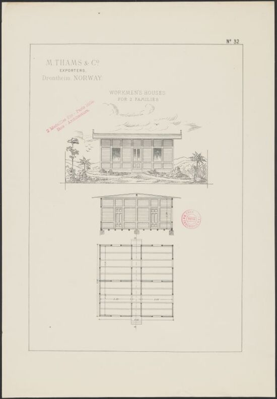 Workman's Houses for 2 Families