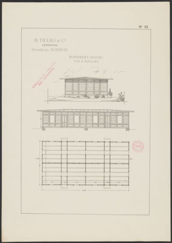 Workman's Houses for 4 Families