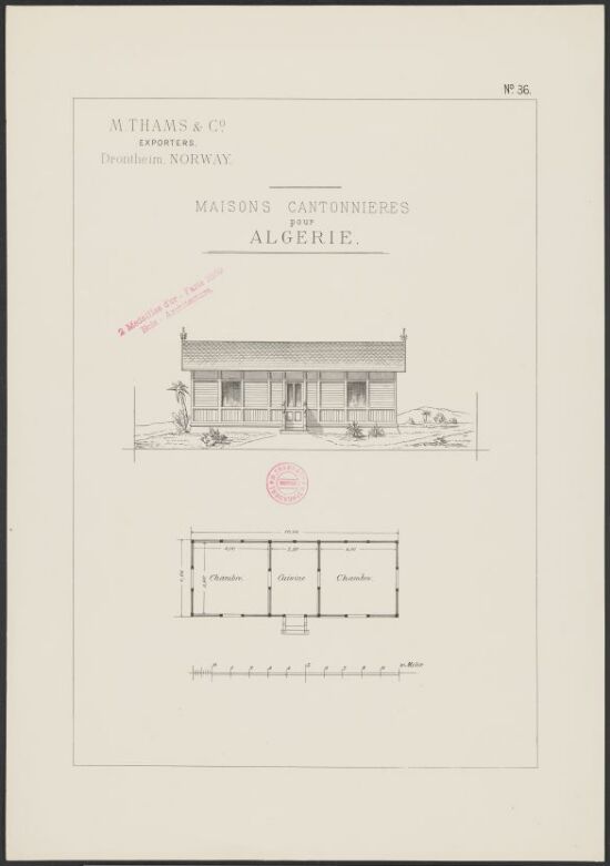 Hus for veiarbeidere i Algerie