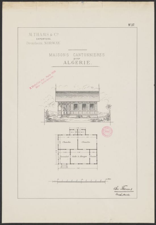 Hus for veiarbeidere i Algerie